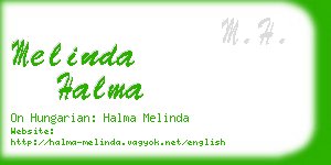 melinda halma business card